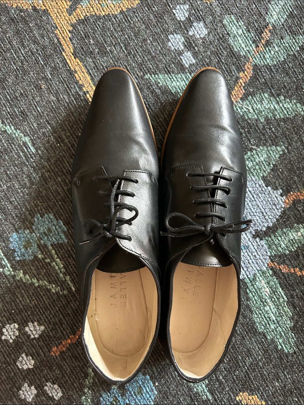 Jamie Haller Black Oxfords EU 39 Fits Women size 9 Worn once! Rare!!🖤 - Picture 11 of 13